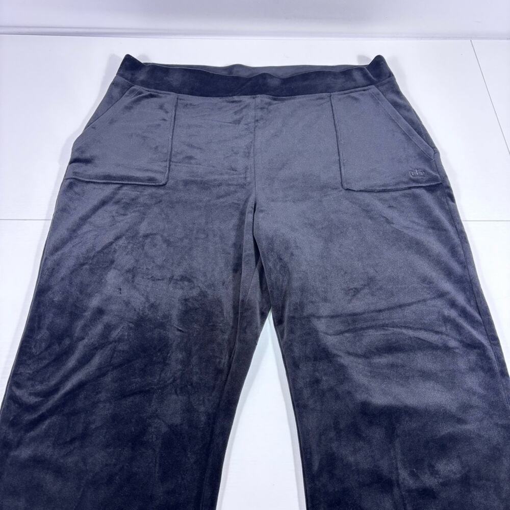 Juicy Couture Black Velour Stretchy Pants Size XXL 1090